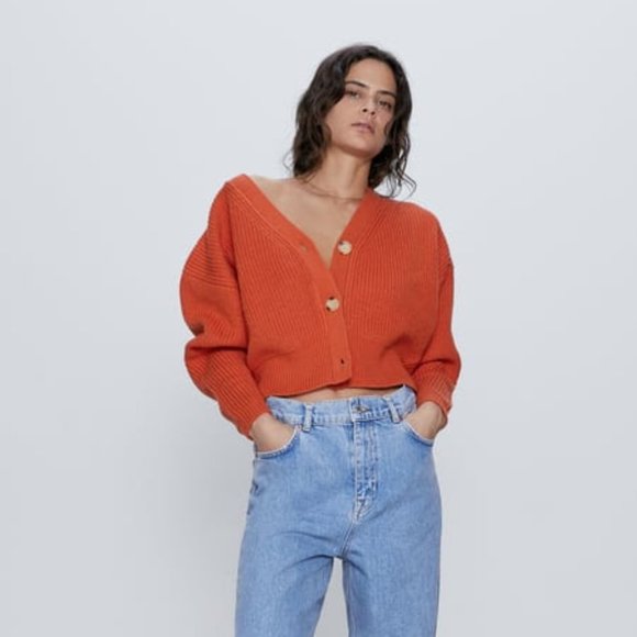 Zara Sweaters - Zara Chunky Knit Cardigan S